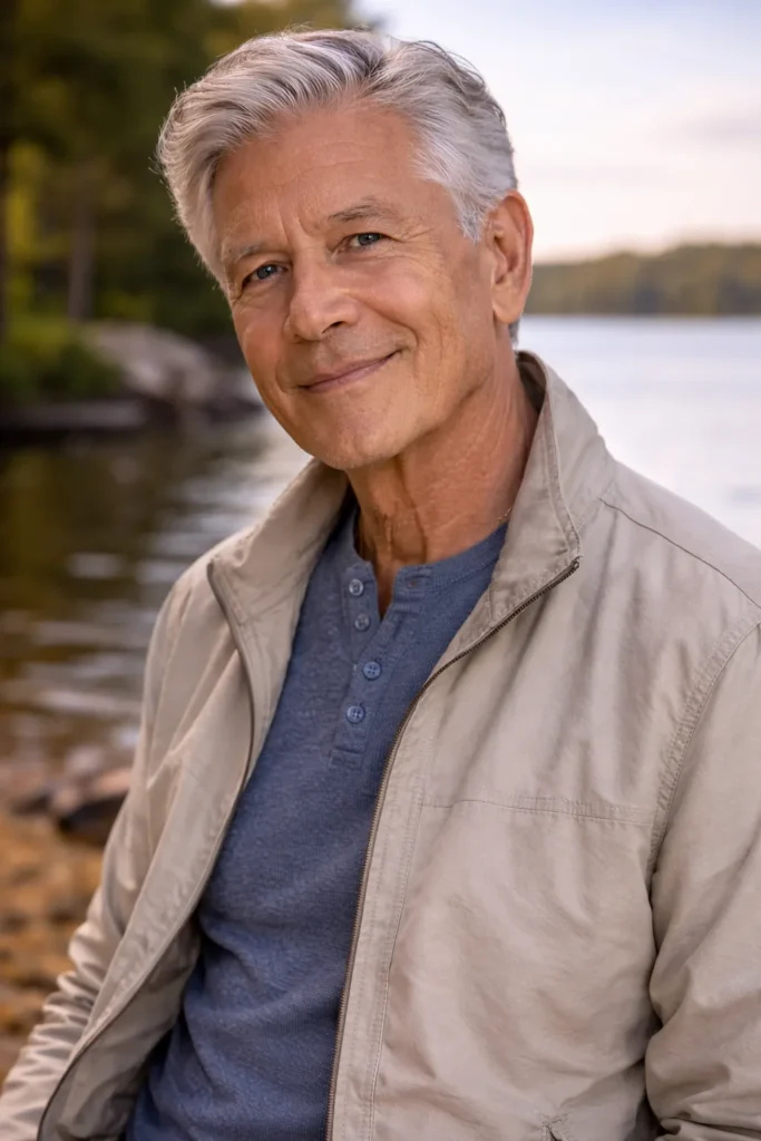 Short Silver Waves with Texture