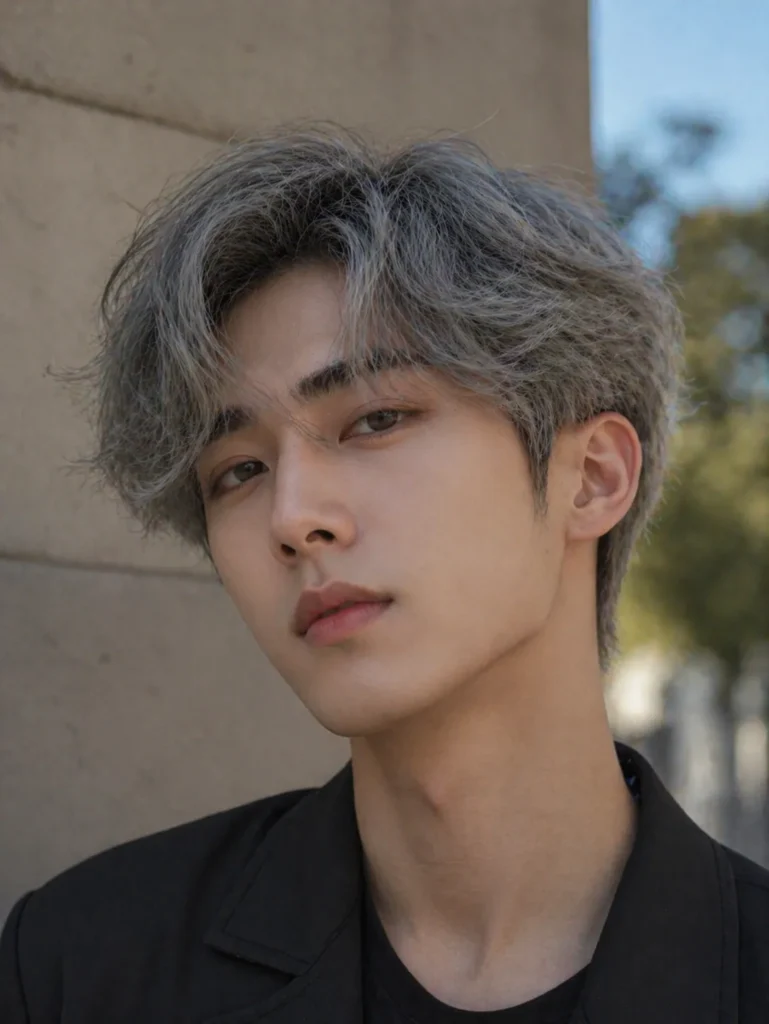  Silver Textured Medium Waves