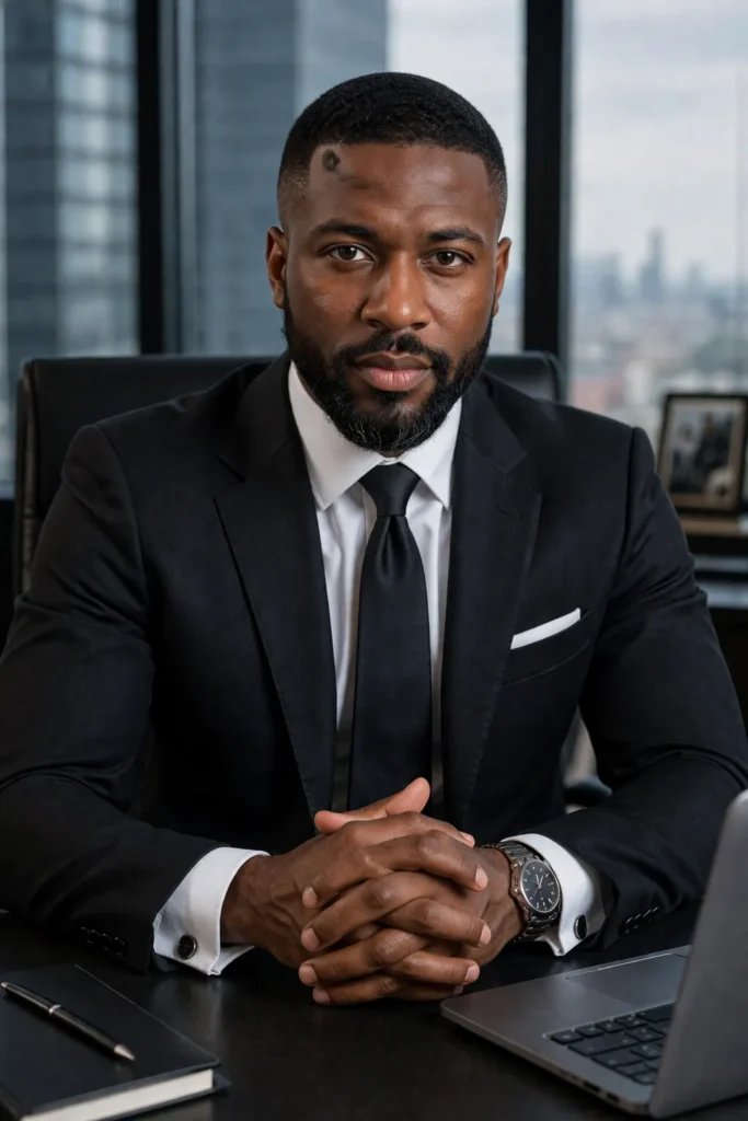 Skin Fade with Sculpted Beard