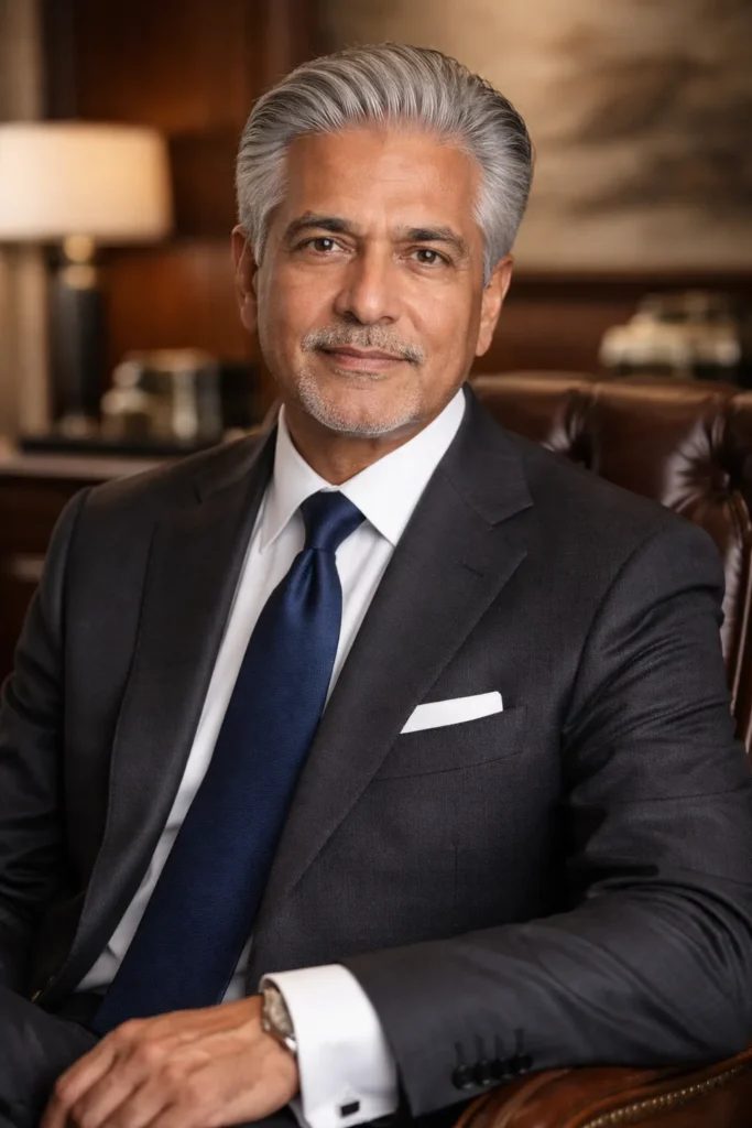 Slicked-Back Gentleman Cut