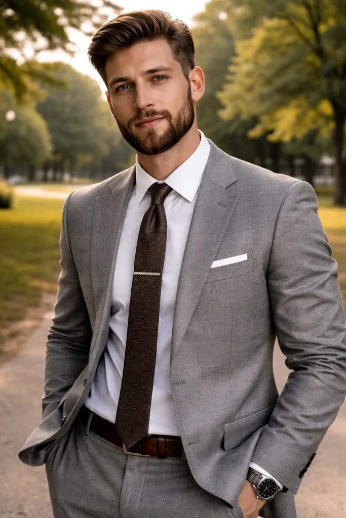 Soft Italian Beard with Natural Flow