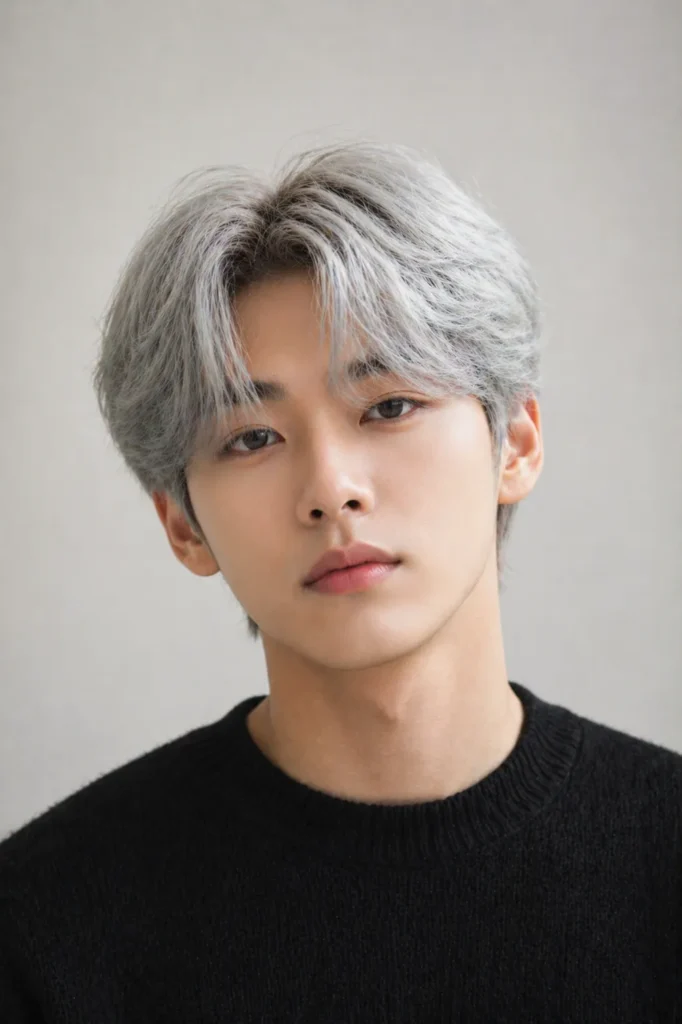 Soft Silver Curtain Fringe