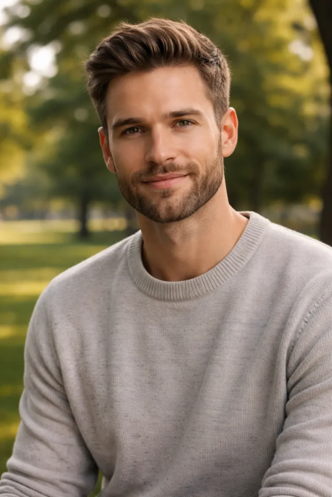 Soft Taper Beard with Natural Edges