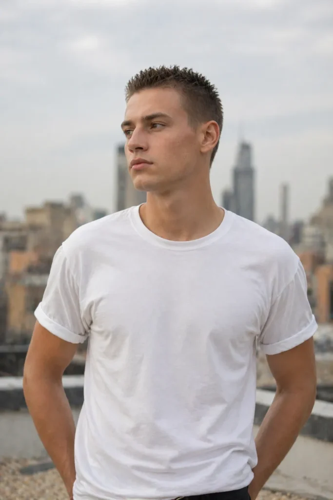 Spiky Buzz Cut (Short but Styled Up)