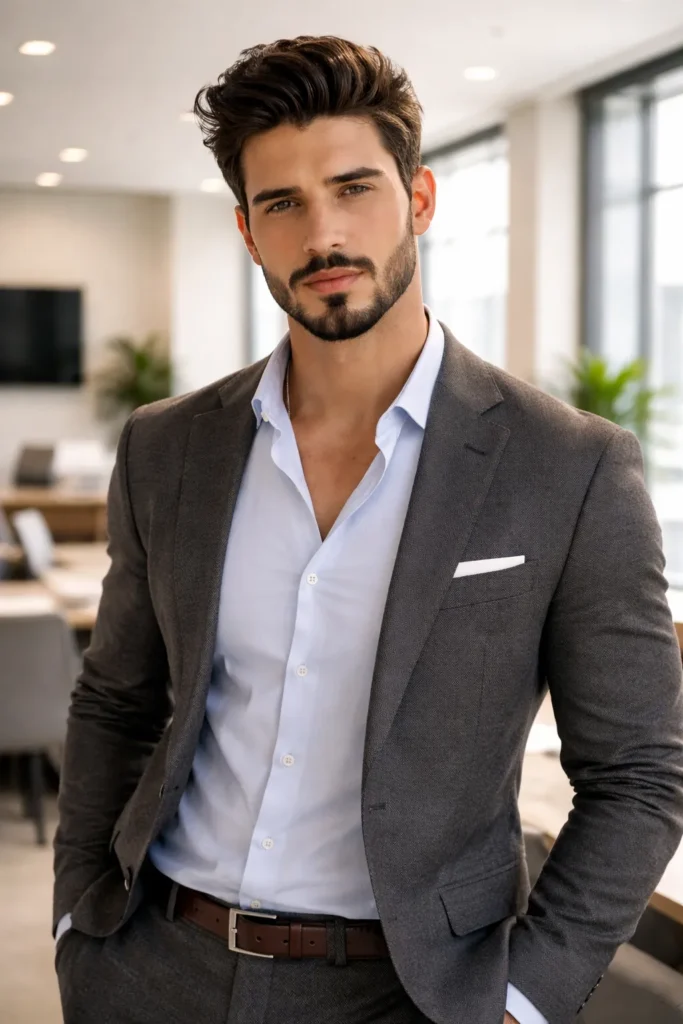 Structured Beard with Defined Neckline