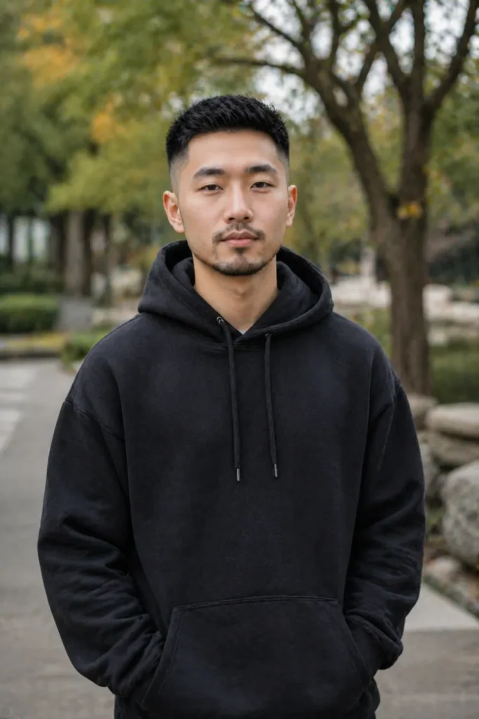 Taper Fade with Light Beard