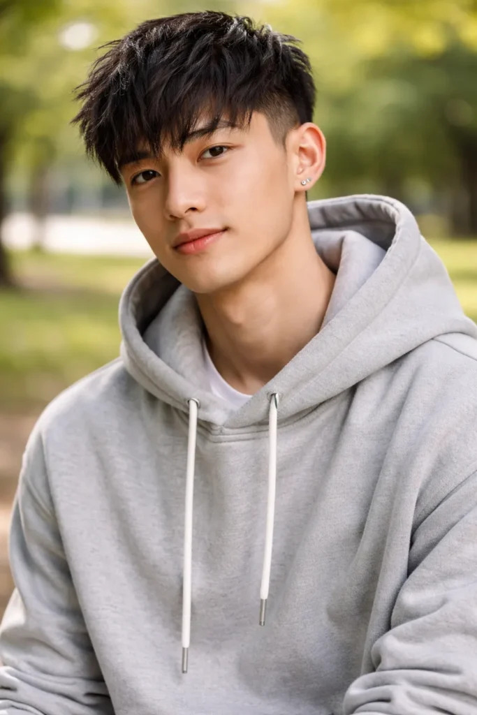 Taper Fade with Messy Fringe