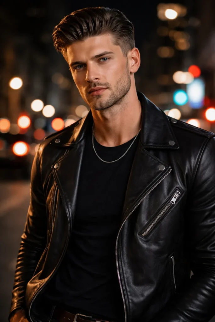 Taper Fade with Slick Back