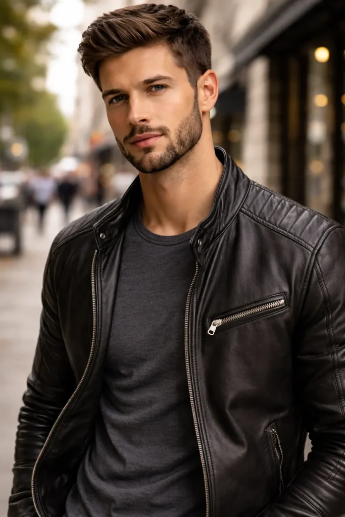 Tapered Beard with Strong Mustache