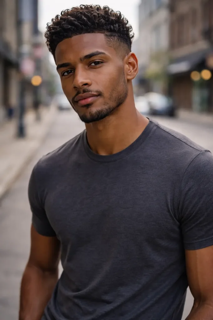 Tapered Flow Cut + Light Stubble