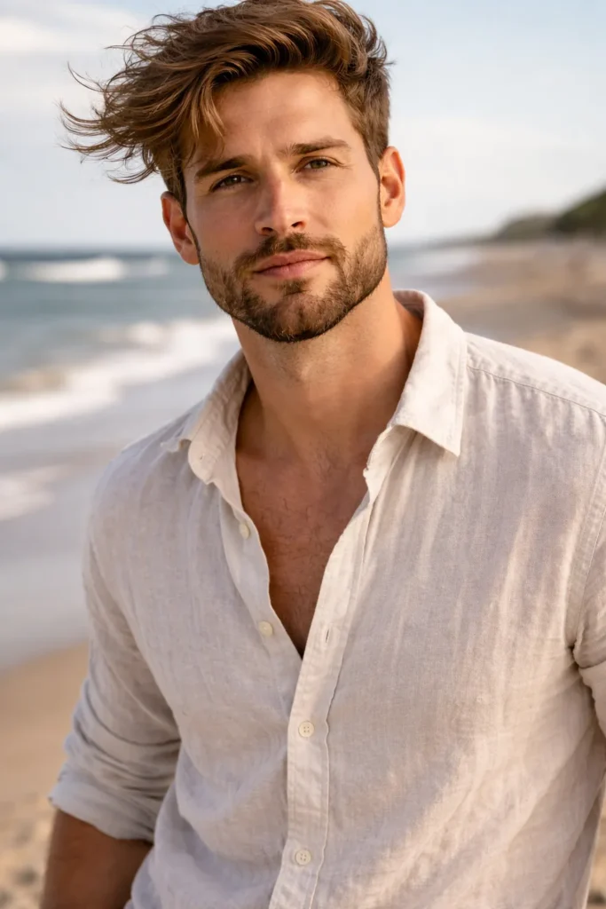 Textured Beard with Messy Finish