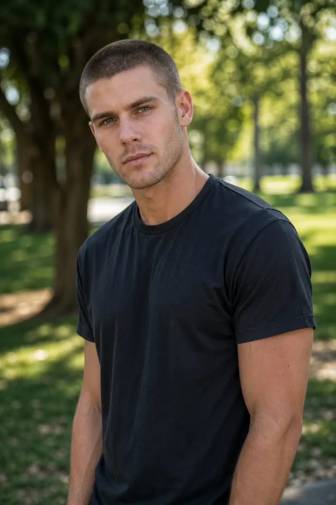 Textured Buzz Cut (Adds Depth to Short Hair)