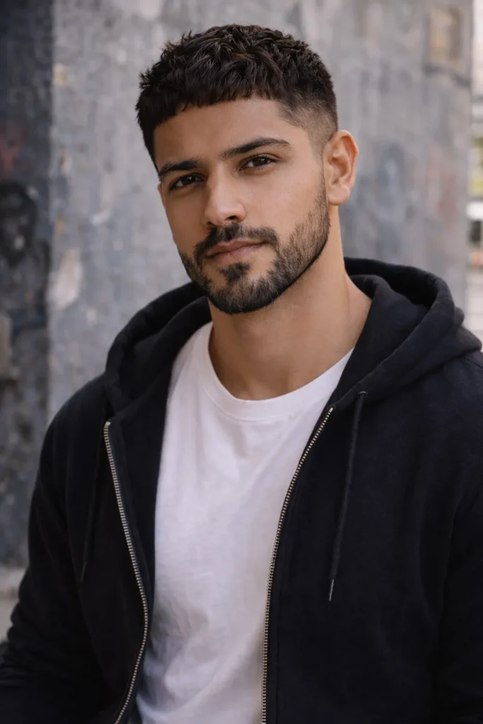 Textured Crop with Tapered Sides