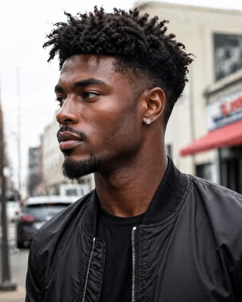 Textured Long Top with Tapered Sides