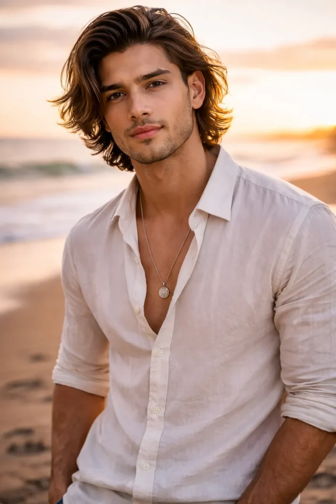 Textured Medium Length Flow