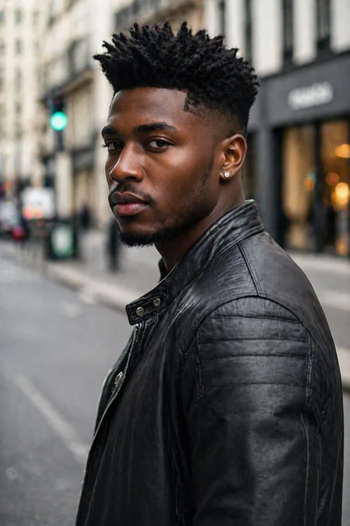 Textured Quiff Low Fade