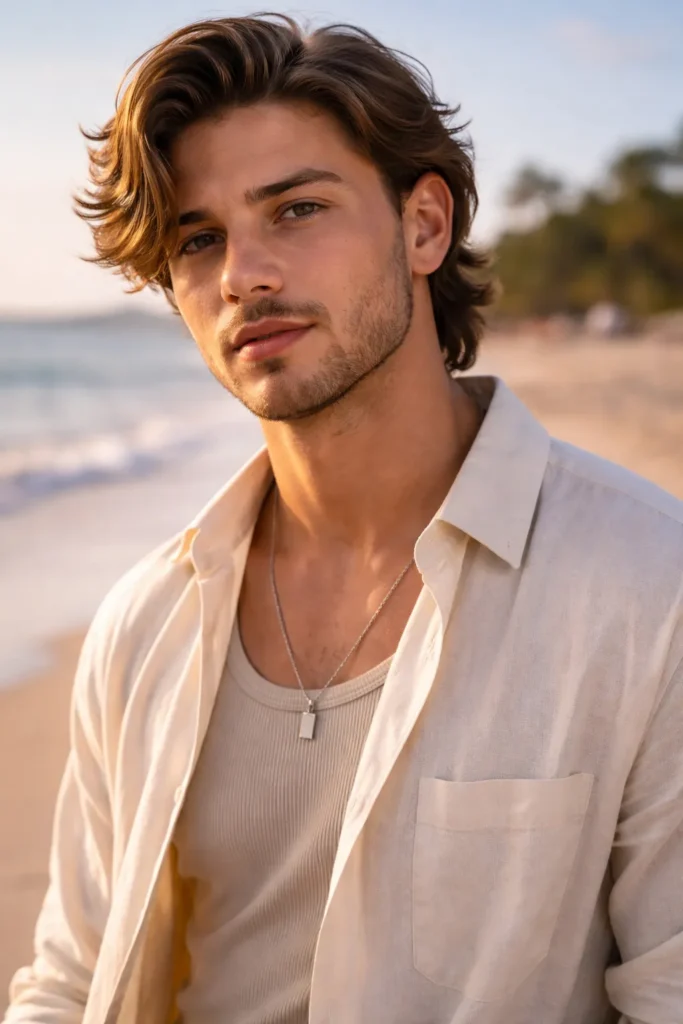 Textured Quiff with Low Fade