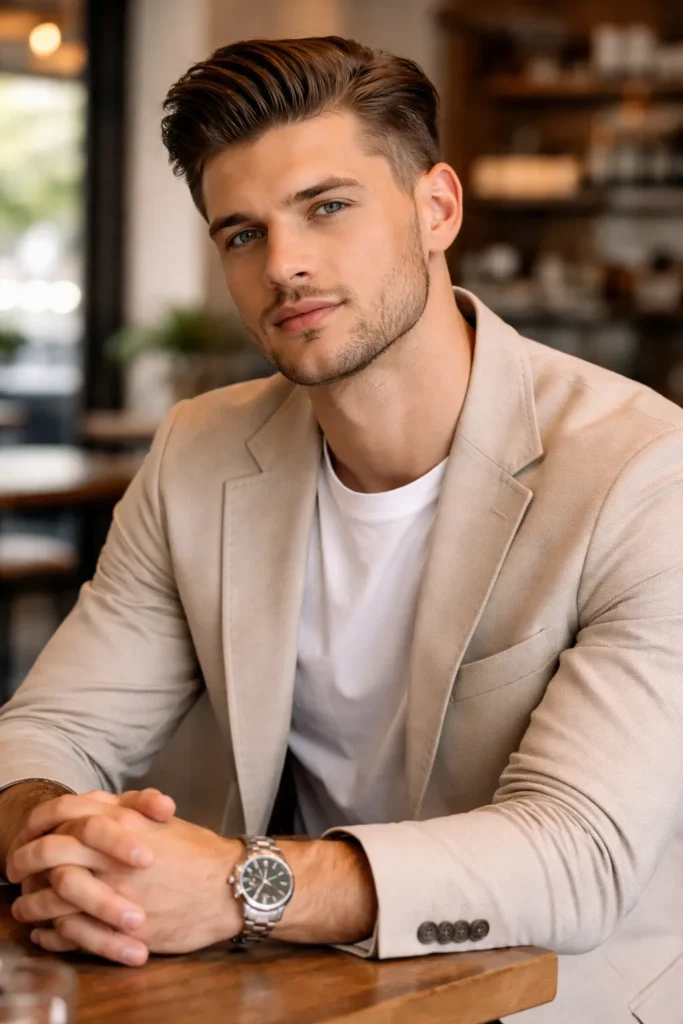 Textured Slick Back with Low Taper