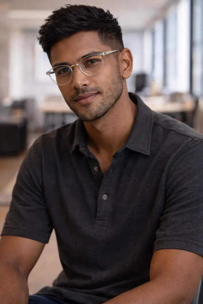 Textured Slick Crop with Clear Frames