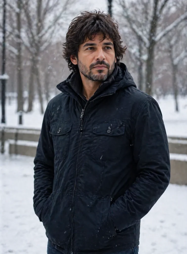 Textured Snowfall Midi Shag