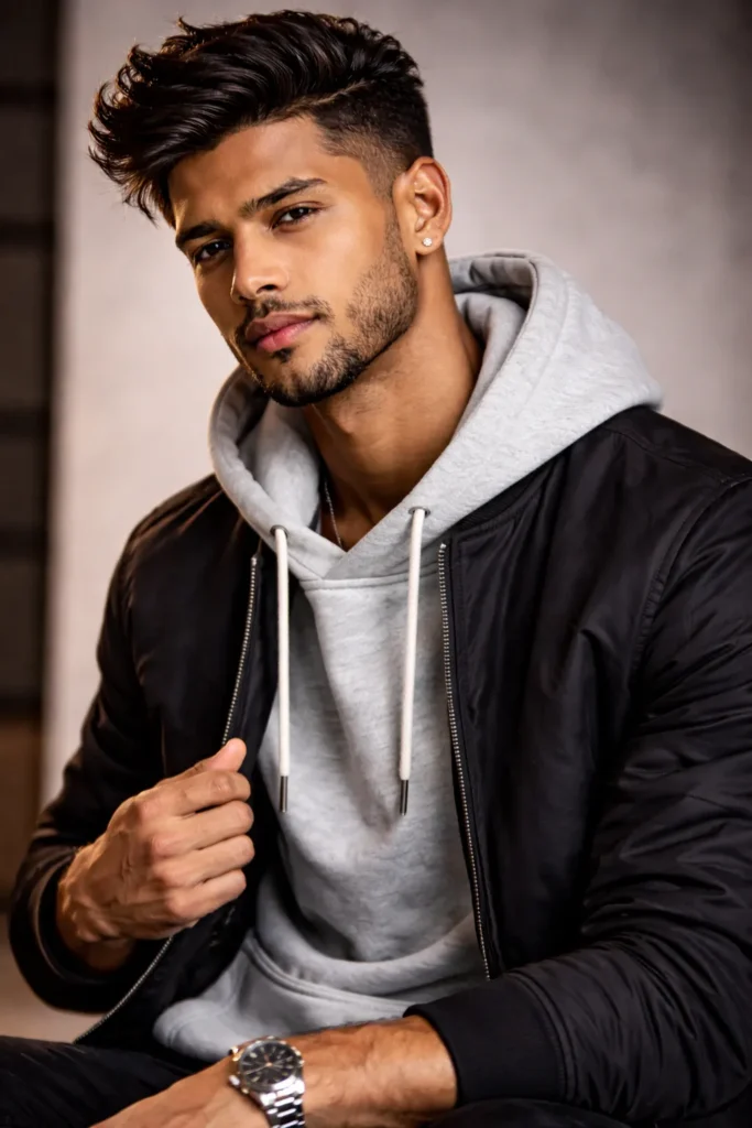 Thick Hair Undercut (Subtle Contrast)