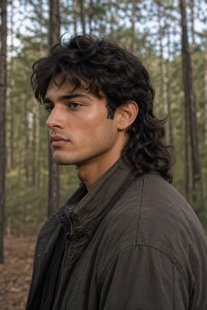 Thick Wavy Full-Flow Mullet