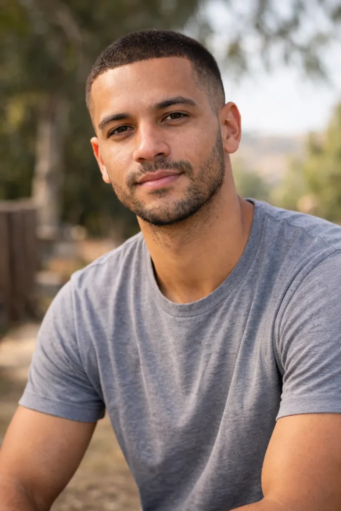 Ultra Short Intentional Patch Beard