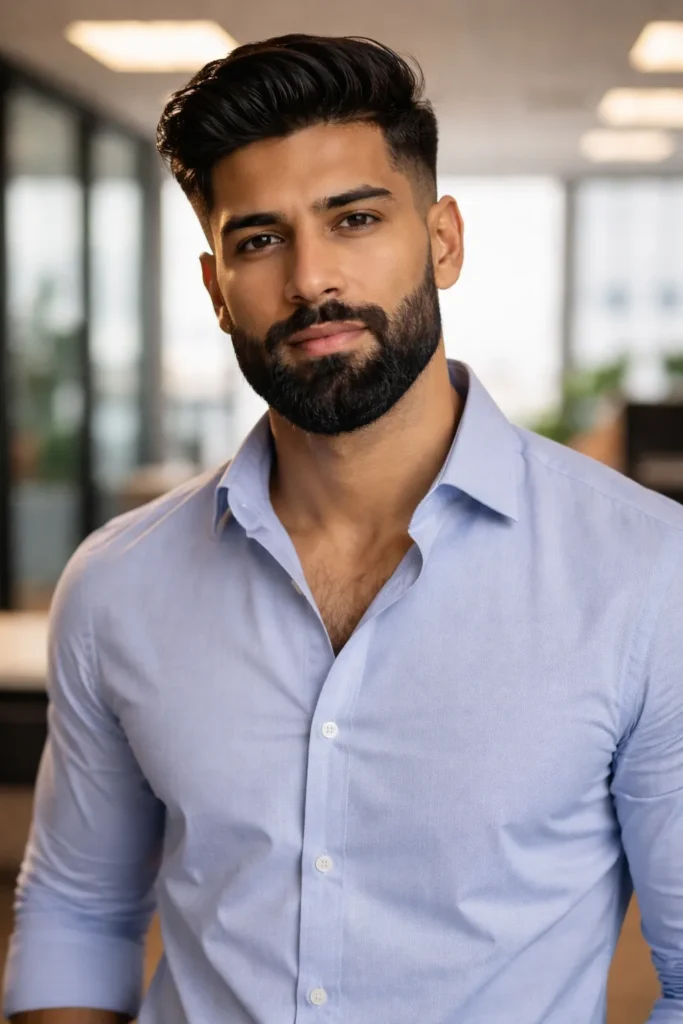 Viking Beard with Clean Neckline