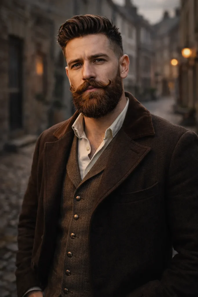  Viking Beard with Handlebar Mustache