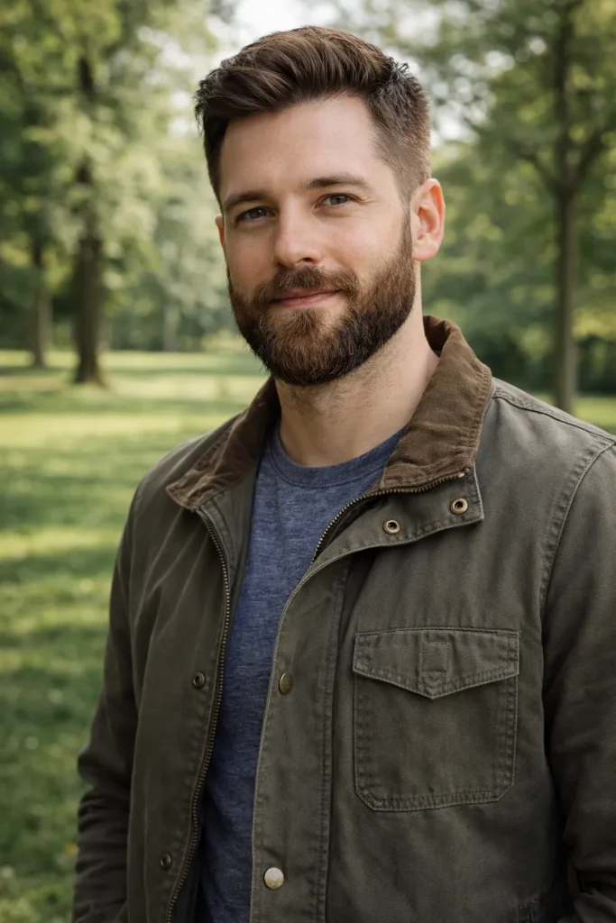 Viking Beard with Natural Mustache Blend
