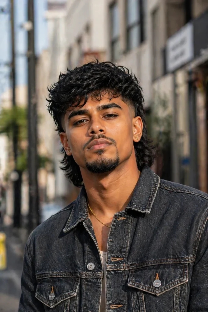 Voluminous Wavy Modern Mullet