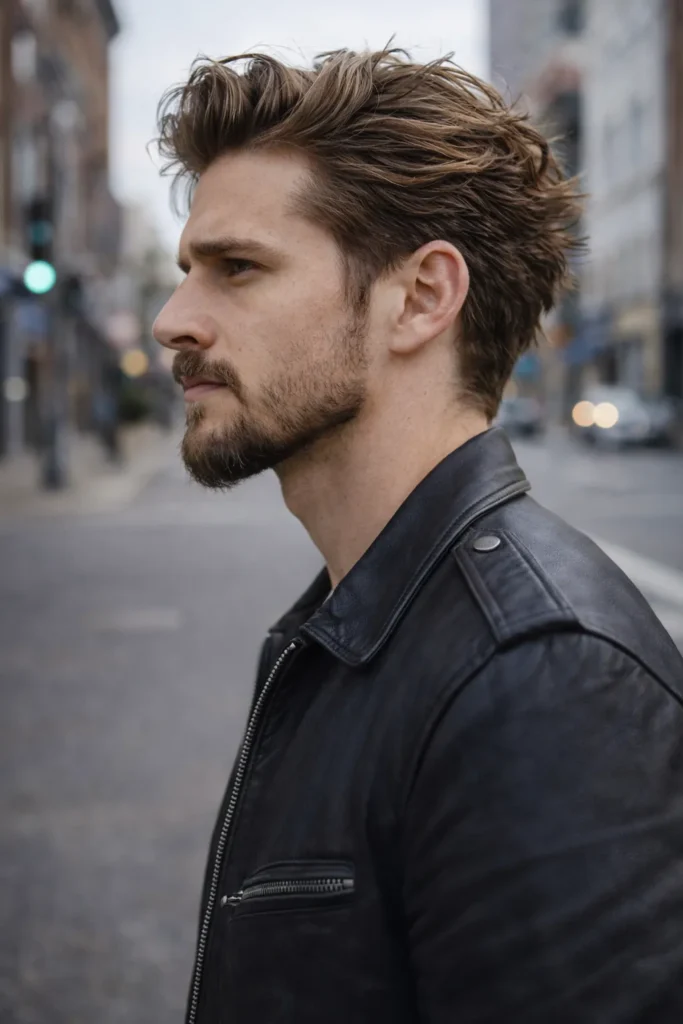 Windswept Flow + Ducktail Beard