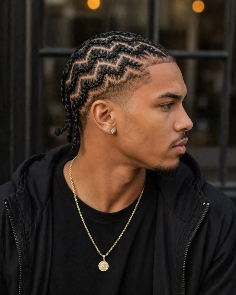 Zigzag Cornrow Design