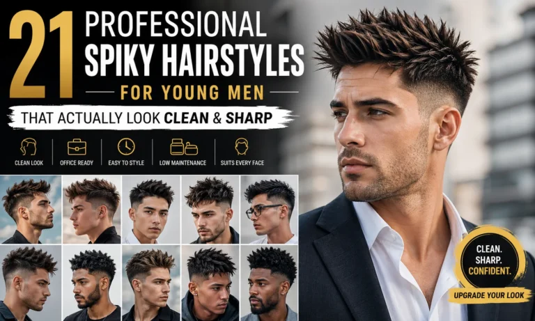 21 Professional Spiky Hairstyles for Young Men That Actually Look Clean & Sharp