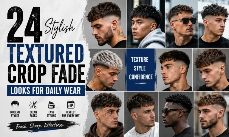 24 Stylish Textured Crop Fade Looks for Daily Wear