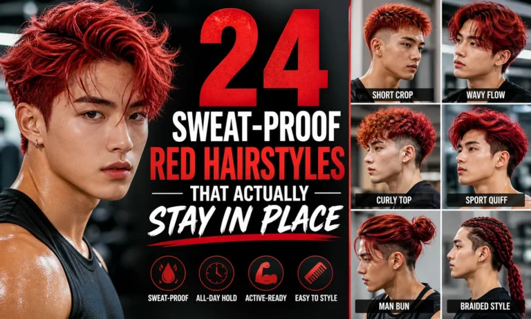 24 Sweat-Proof Red Hairstyles That Actually Stay in Place
