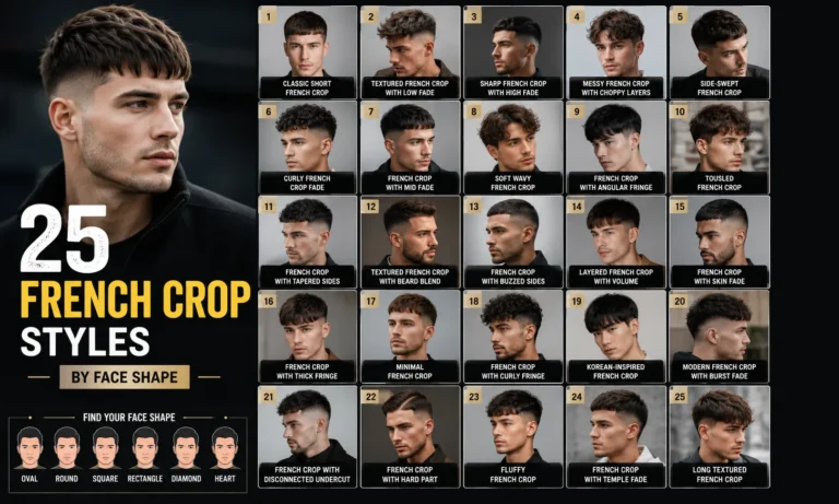 25 French Crop Styles by Face Shape