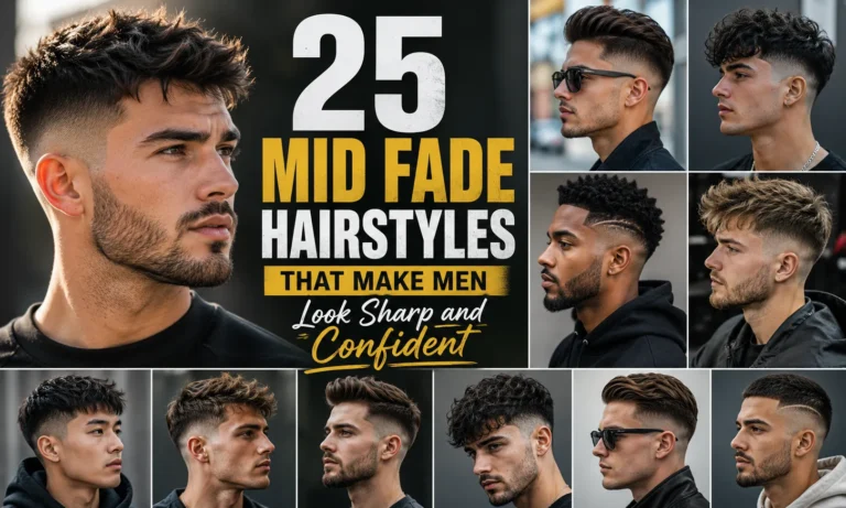 25 Mid Fade Hairstyles That Make Men Look Sharp and Confident