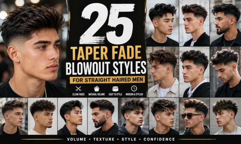 25 Taper Fade Blowout Styles for Straight Haired Men