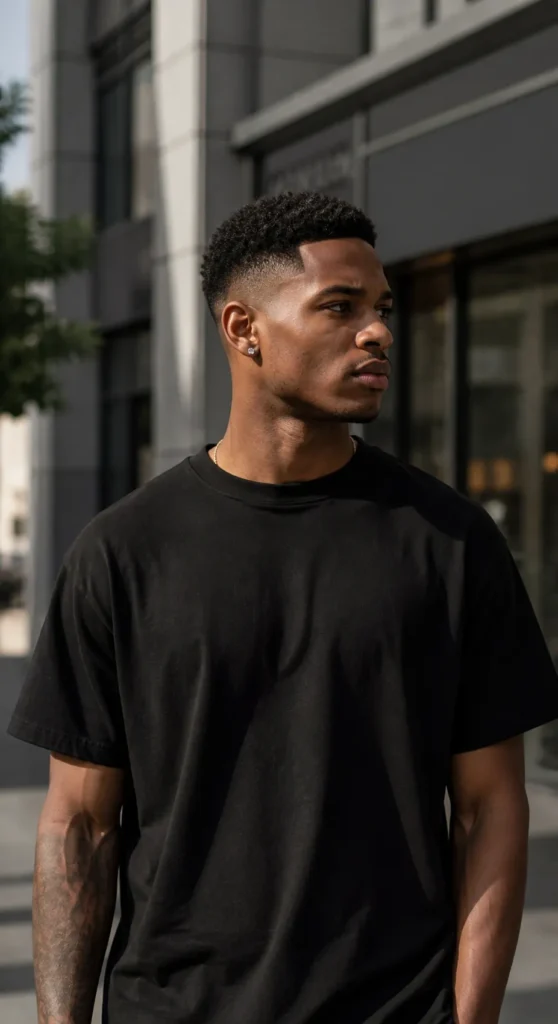 Athletic Burst Fade Crew Cut