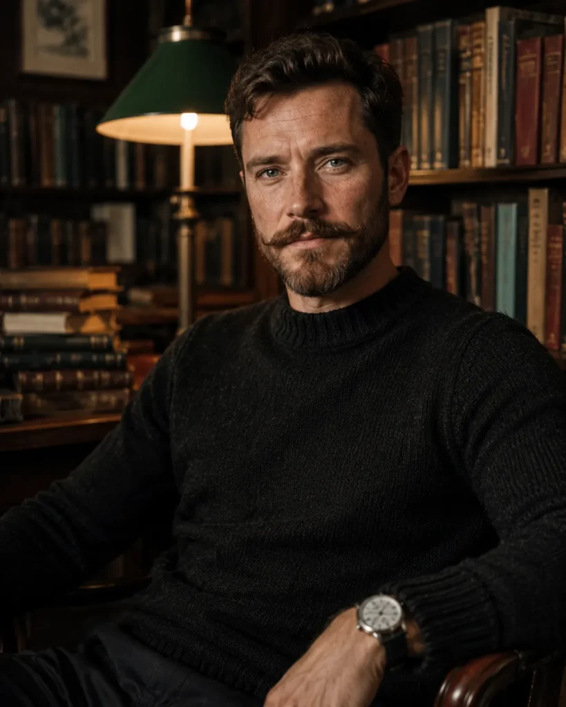 Beard With Textured Mustache
