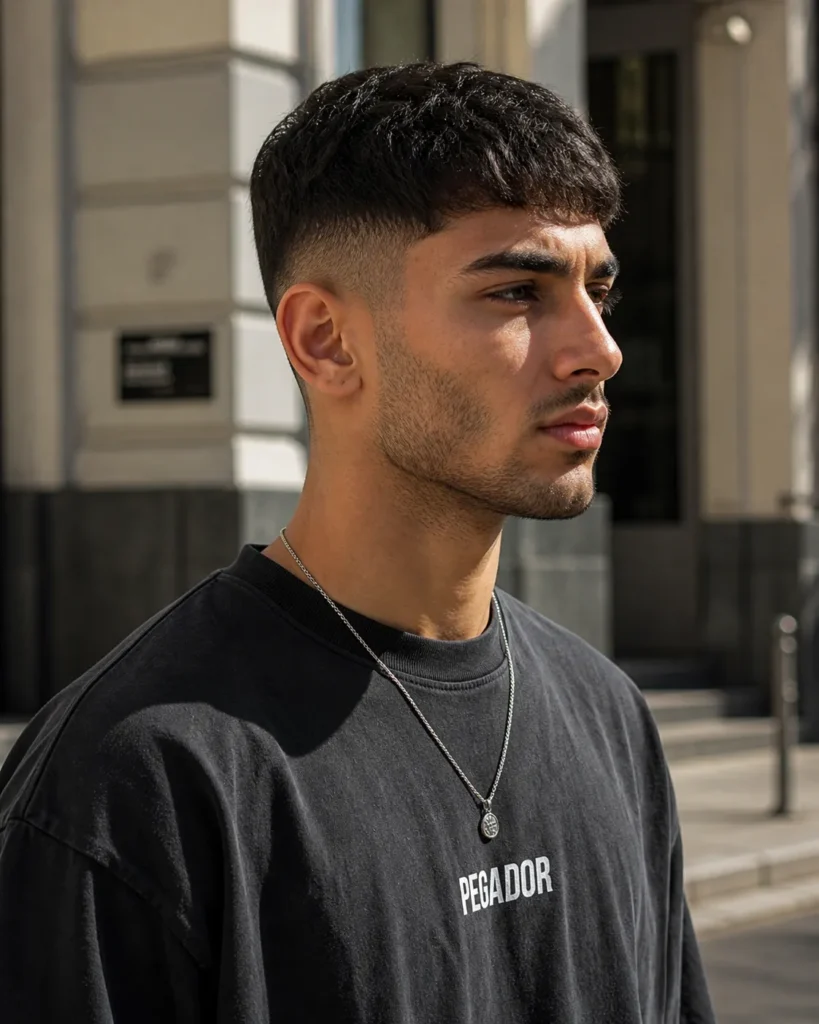Brushed Forward Caesar Fade