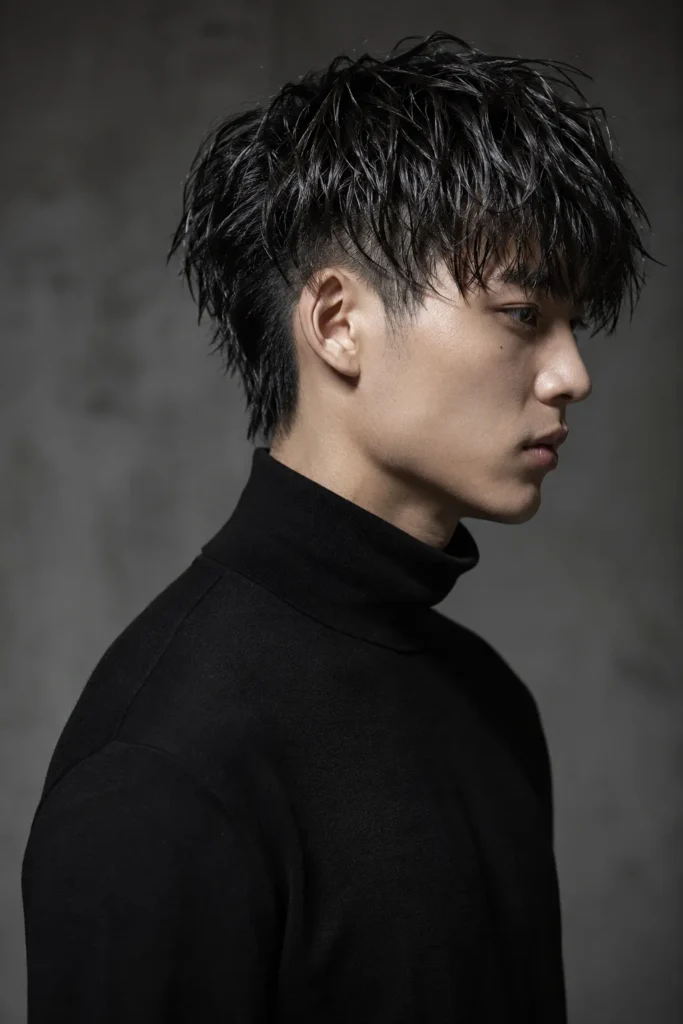 Choppy Short Wolf with Sharp Side Undercut