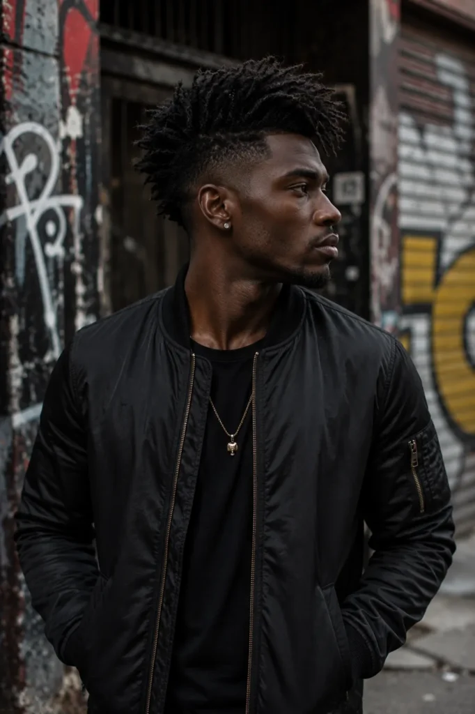 Choppy-Textured Undone Pompadour