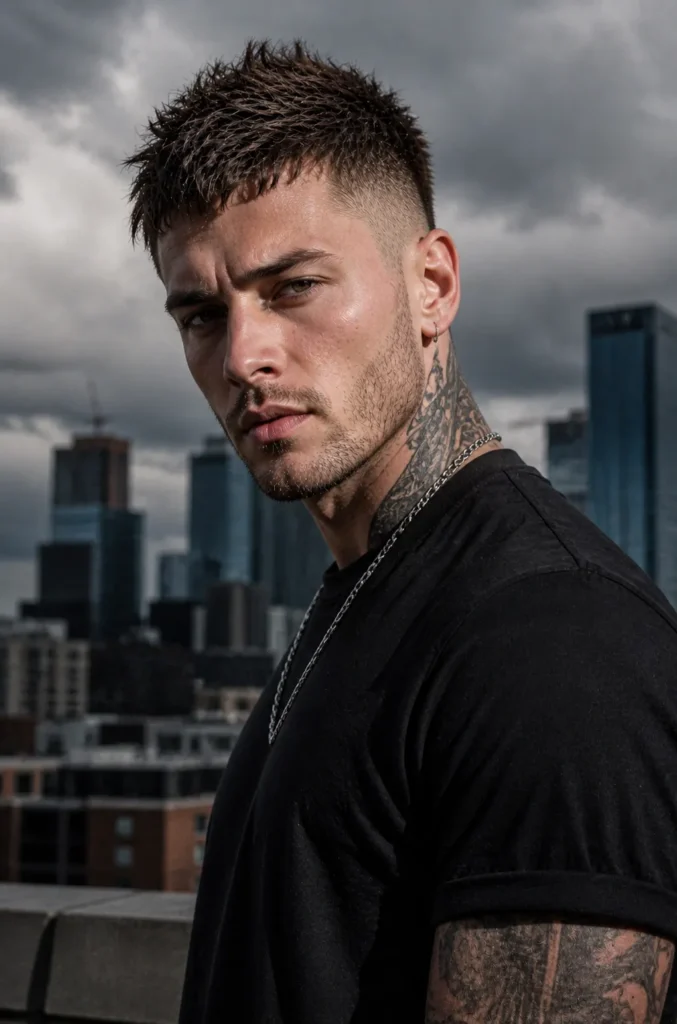 Cropped Mohawk with Fade