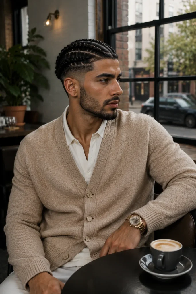 Crown Braids with Taper