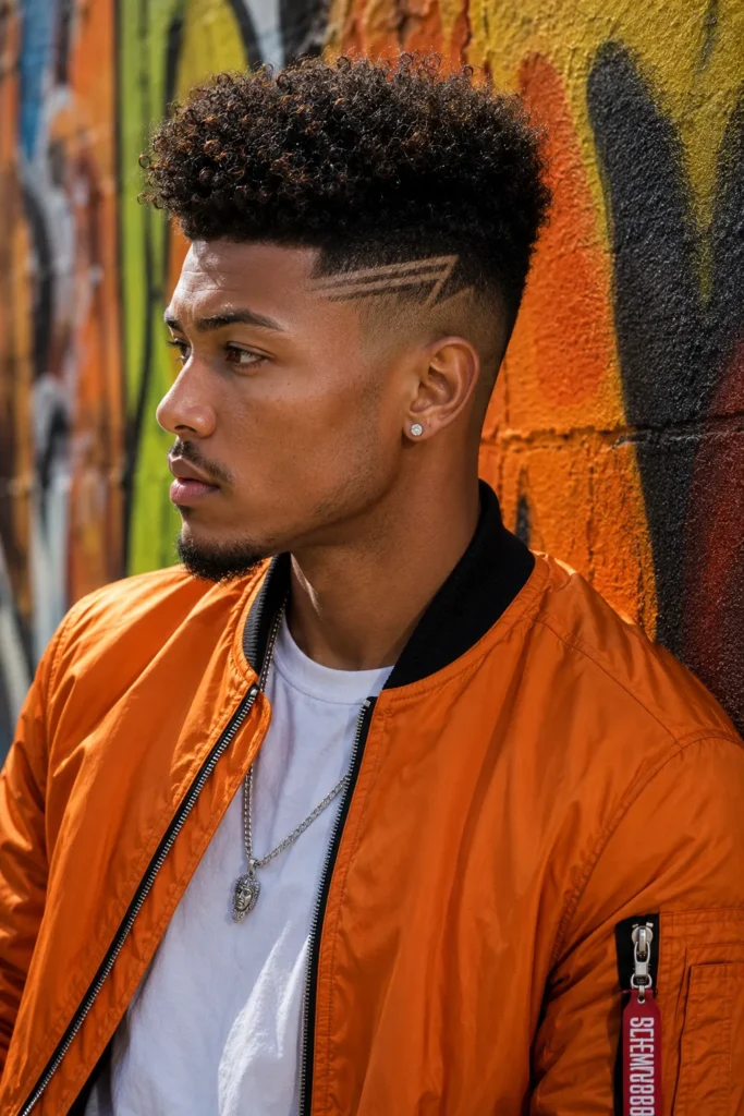 Curly High Top with Design
