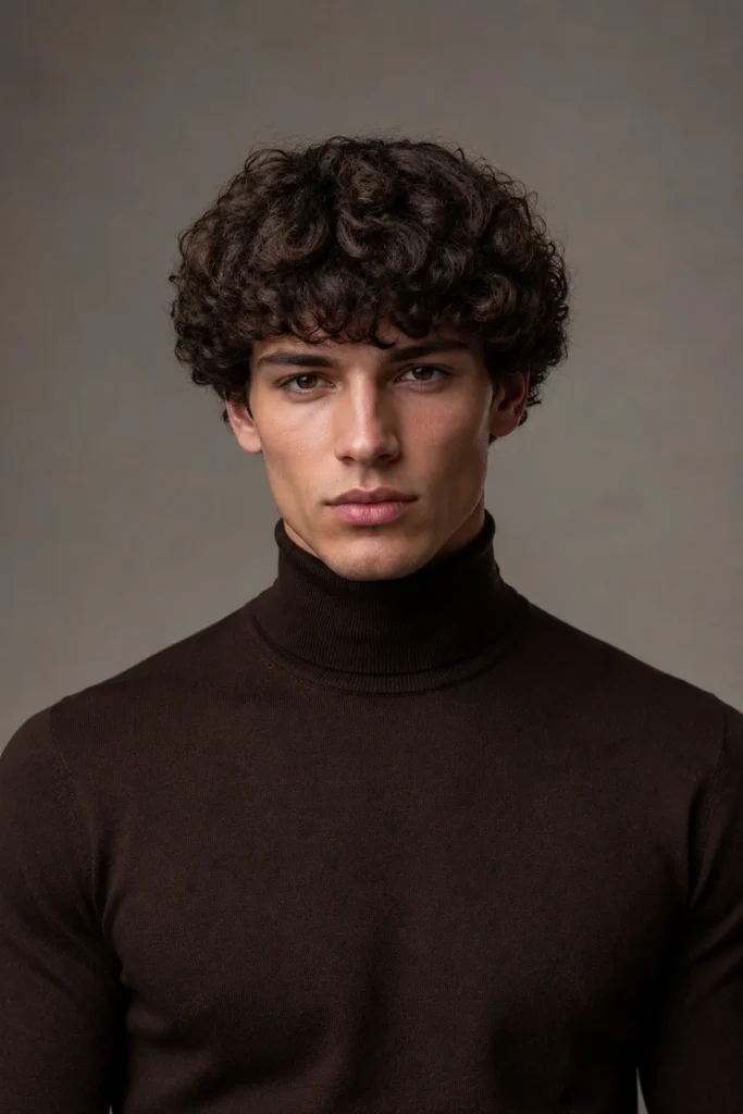 Curly Modern Bowl Cut
