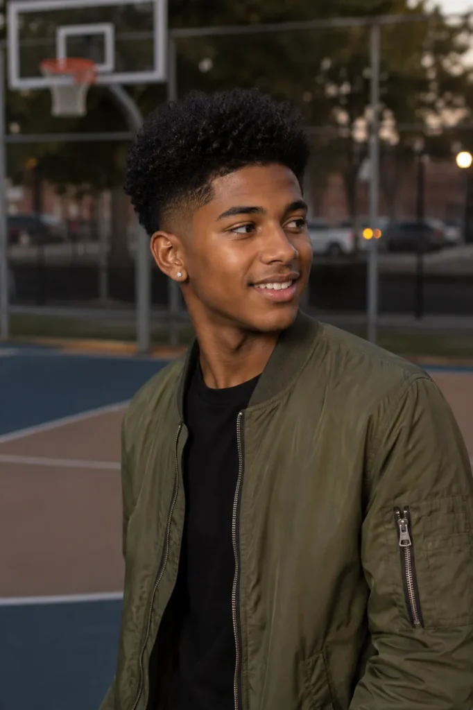 Curly Top with Fade