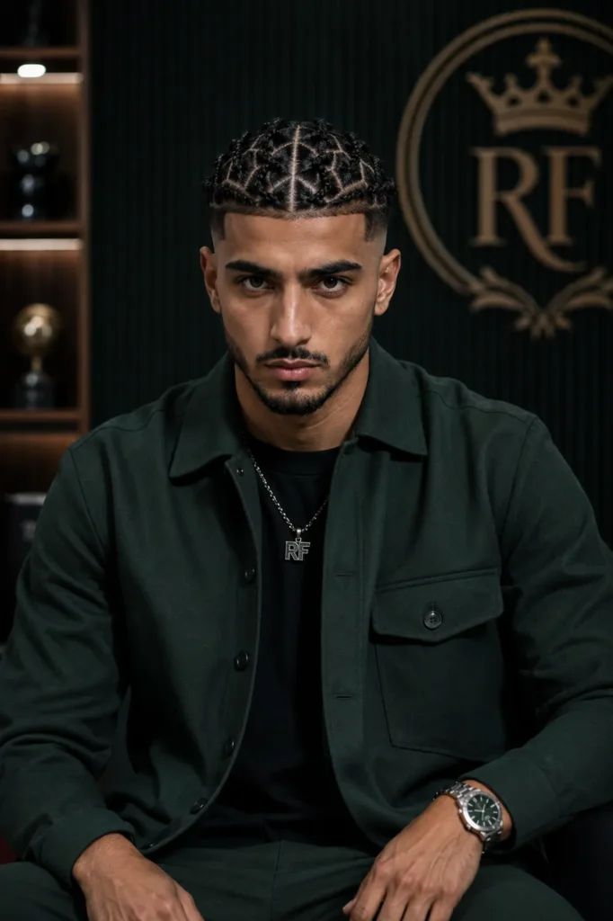 Diamond Pattern Cornrows